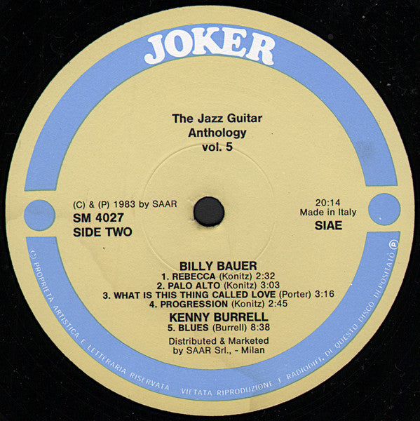 Various : The Jazz Guitar Anthology Vol. 5 (LP, Comp)