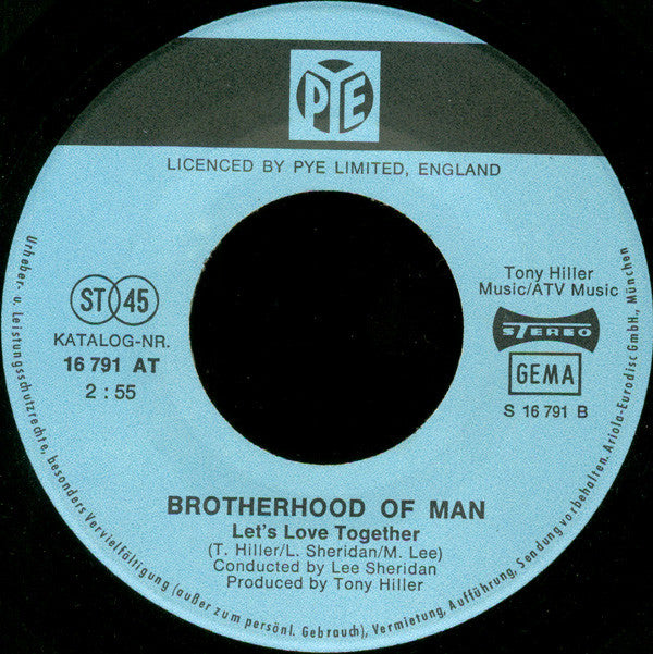 Brotherhood Of Man : Save Your Kisses For Me (7", Single)