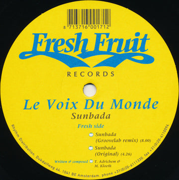 Le Voix Du Monde : Sunbada (12")