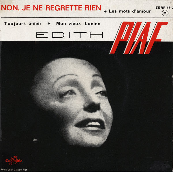 Édith Piaf* : Non, Je Ne Regrette Rien (7", EP, Gre)