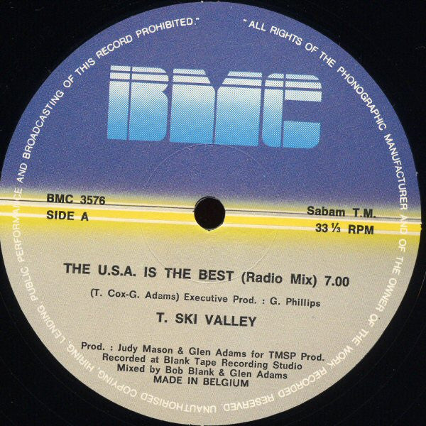 T-Ski Valley : The U.S.A. Is The Best (12")