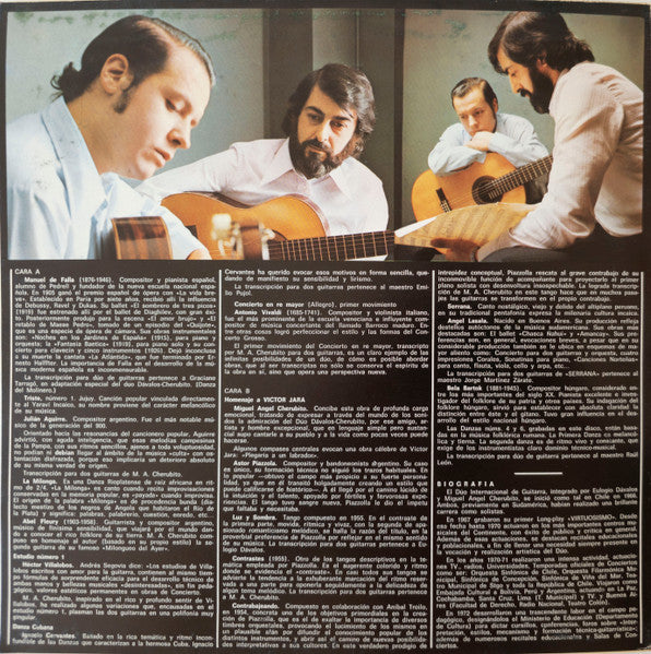 Eulogio Dávalos Y Miguel Angel Cherubito : Música Para Todos (LP, Album, Gat)