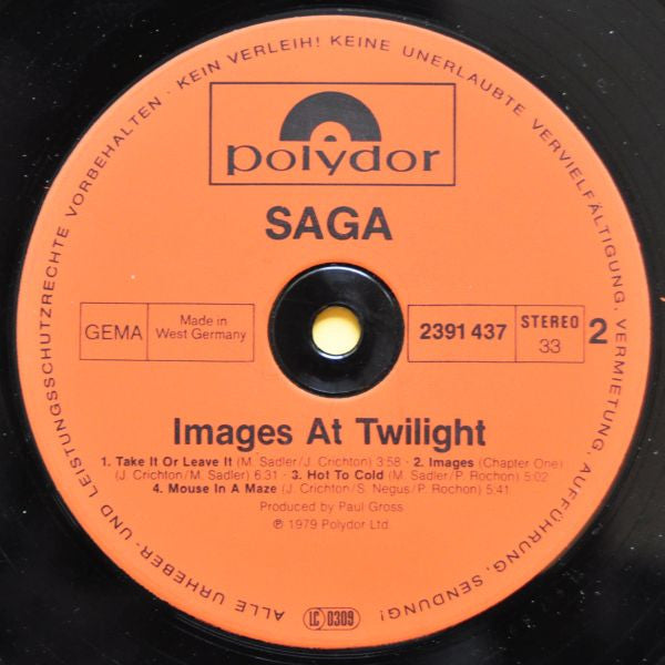 Saga (3) : Images At Twilight (LP, Album)