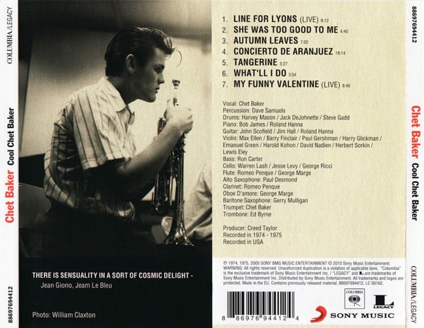 Chet Baker : Cool Chet Baker (CD, Comp)