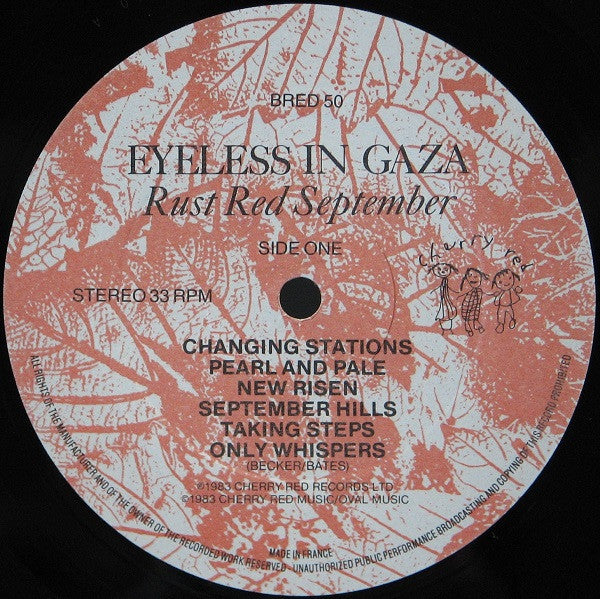 Eyeless In Gaza : Rust Red September (LP, Album)