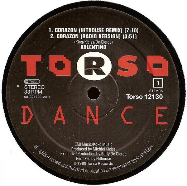 Valentino (5) : Corazon (12")