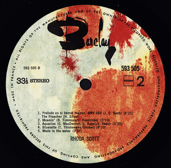 Rhoda Scott : Bluesette (LP, Comp)