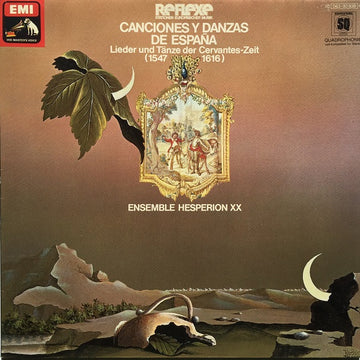 Hespèrion XX : Canciones Y Danzas De España - Lieder Und Tänze Der Cervantes-Zeit (1547-1616) (LP, Quad, gat)