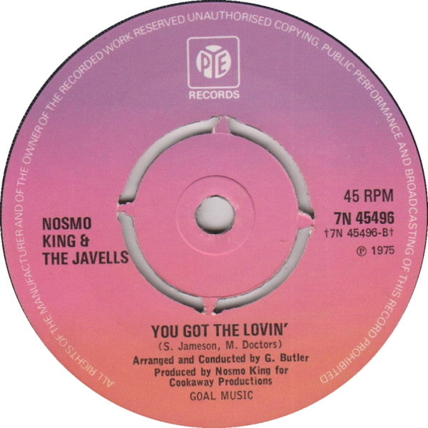 Nosmo King & The Javells : Ain't No Substitute For Love (7")