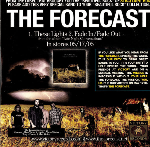 The Forecast, Spitalfield : Victory Records CD Sampler (CD, Promo, Smplr)