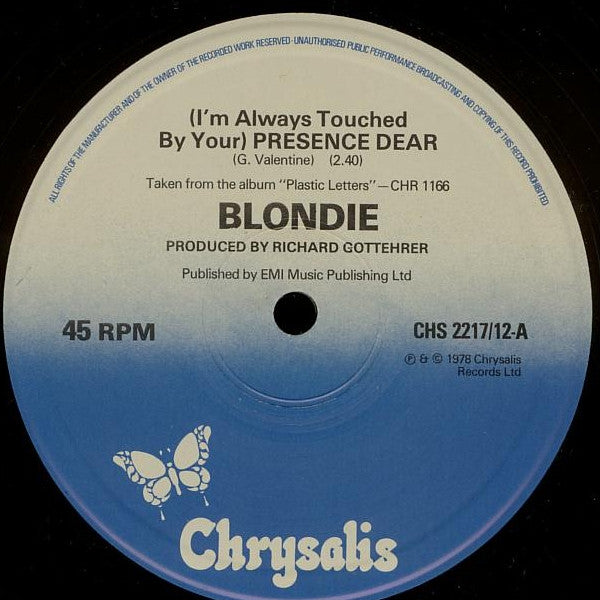 Blondie : (I'm Always Touched By Your) Presence, Dear (12", Single, Ltd)