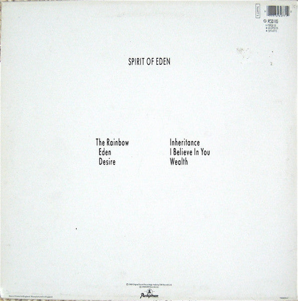 Talk Talk : Spirit Of Eden (LP, Album)