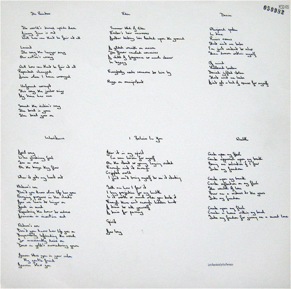 Talk Talk : Spirit Of Eden (LP, Album)