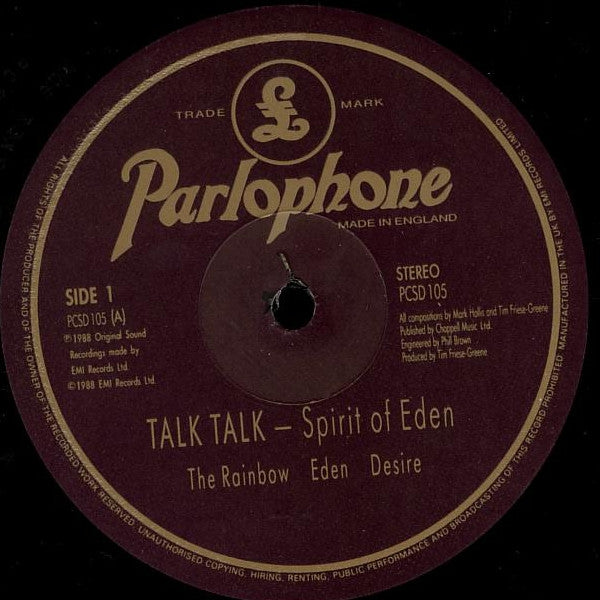 Talk Talk : Spirit Of Eden (LP, Album)