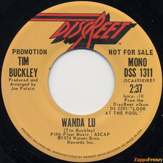 Tim Buckley : Wanda Lu  (7", Single, Mono, Promo)