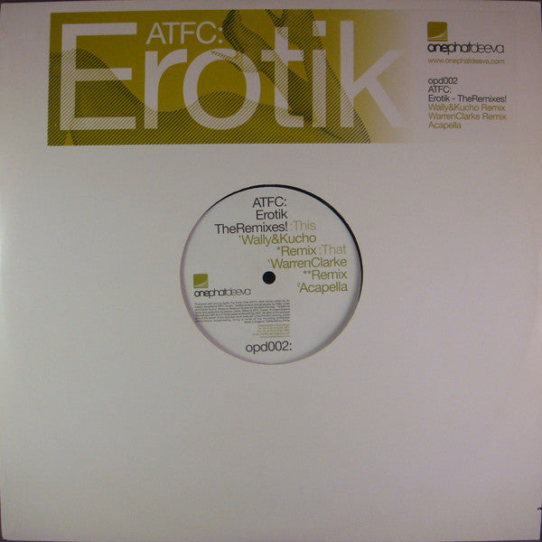 ATFC : Erotik - The Remixes! (12")