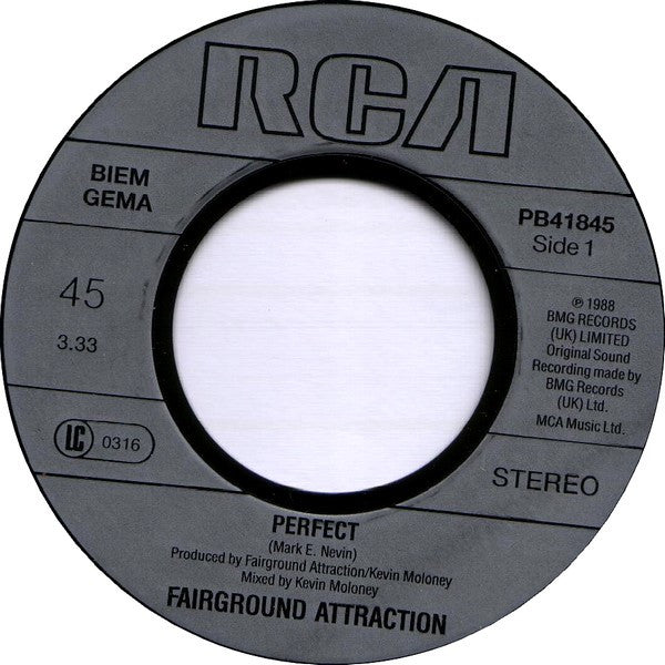 Fairground Attraction : Perfect (7", Single)