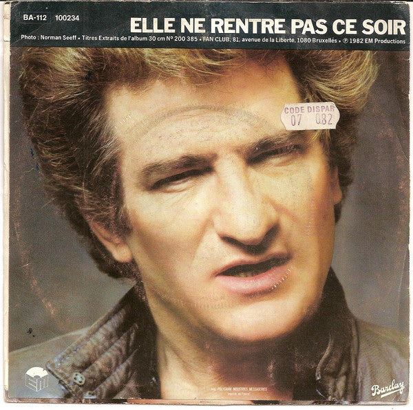 Eddy Mitchell : Le Cimetière Des Éléphants (Version New York) (7")