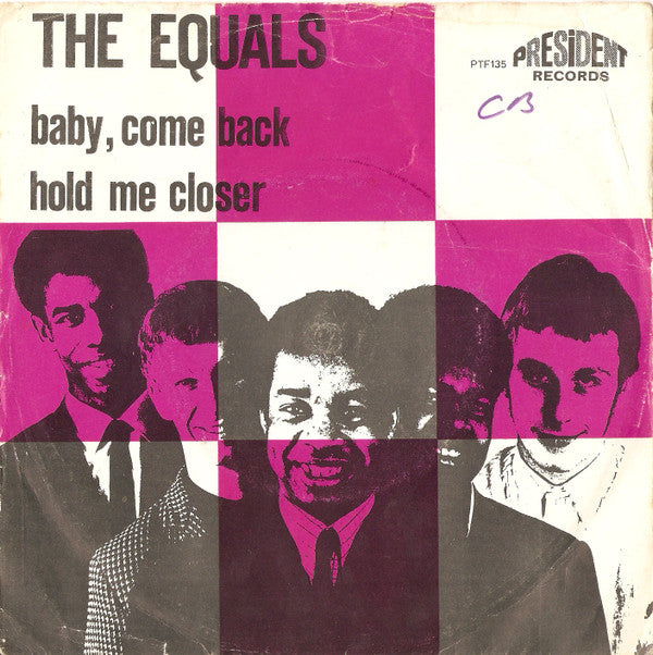 The Equals : Hold Me Closer / Baby Come Back (7", Single, Mono)