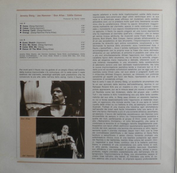 Jeremy Steig / Jan Hammer / Don Alias / Eddie Gomez : I Giganti Del Jazz Vol. 15 (LP, Album, RE)
