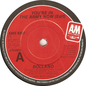 Bolland & Bolland : You're In The Army Now  (7", Single)