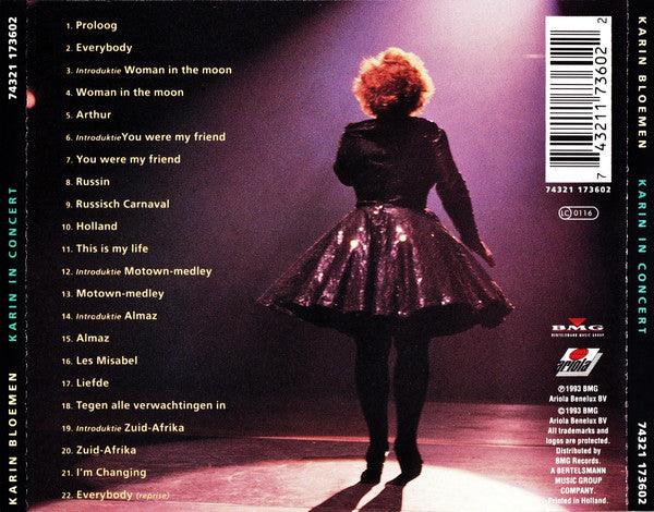 Karin Bloemen : Karin In Concert (CD, Album)