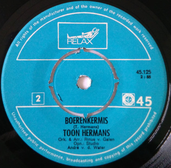Toon Hermans : Akke, Fietje / Boerenkermis  (7", Single)