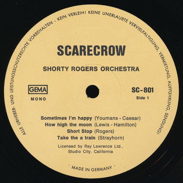 Shorty Rogers Big Band : The Shorty Rogers Big Band "Live" 1953 (LP, Album, Mono)