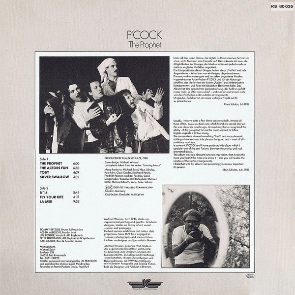 P'cock : The Prophet (LP, Album, RP)