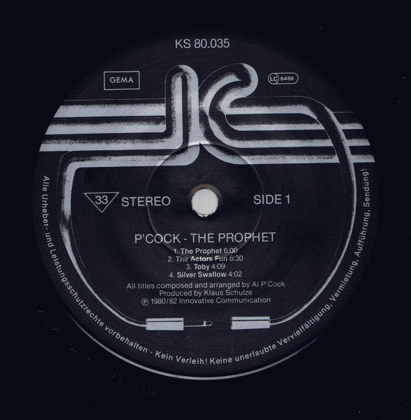 P'cock : The Prophet (LP, Album, RP)