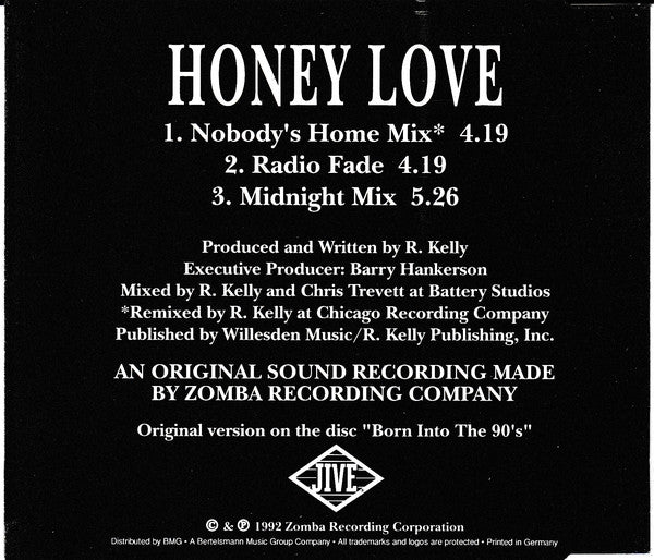 R. Kelly & Public Announcement : Honey Love (CD, Single)