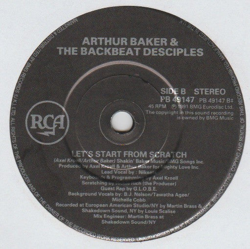 Arthur Baker And The Backbeat Disciples Featuring Al Green : Leave The Guns At Home (7", Single)