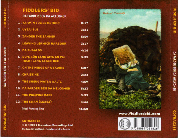 Fiddler's Bid : Da Farder Ben Da Welcomer (CD, Album)