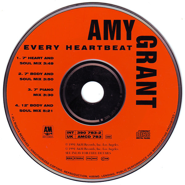 Amy Grant : Every Heartbeat (CD, Single)