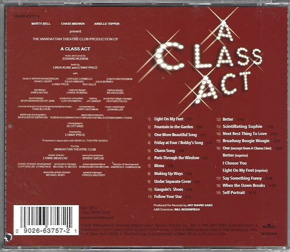Ed Kleban : A Class Act (Original Cast Recording) (CD, Album)