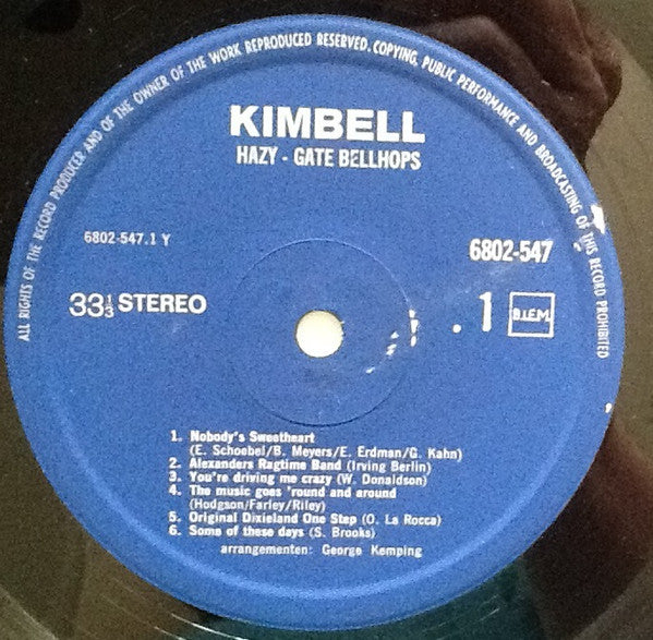 Hazy-Gate Bellhops : Jazz From The Twenties (LP, Album)