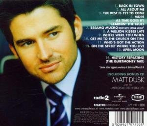 Matt Dusk : Back In Town (2xCD, Album)