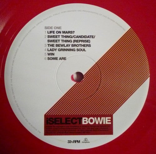 David Bowie : iSelect (LP, Comp, Ltd, RE, Red)
