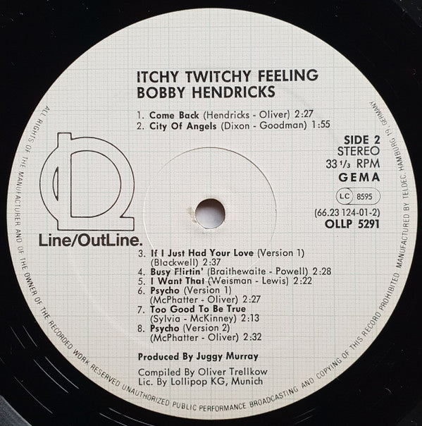 Bobby Hendricks : Itchy Twitchy Feeling (LP, Comp)