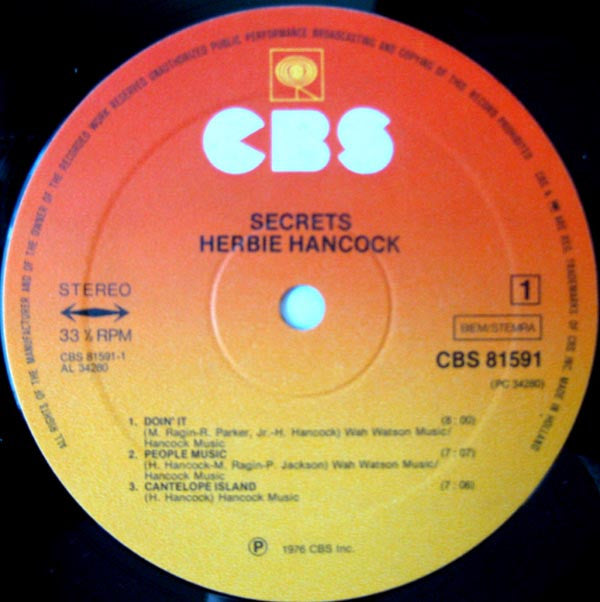 Herbie Hancock : Secrets (LP, Album)