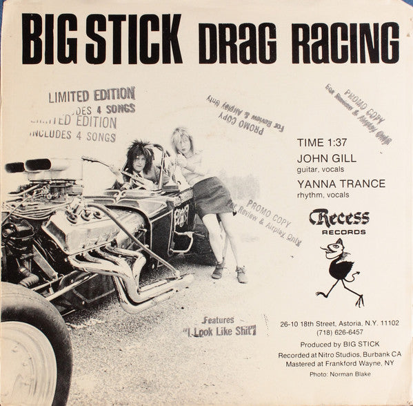 Big Stick : Drag Racing (7", EP, Ltd)