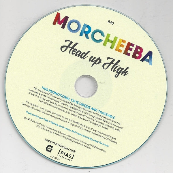 Morcheeba : Head Up High (CDr, Album, Copy Prot., Promo)