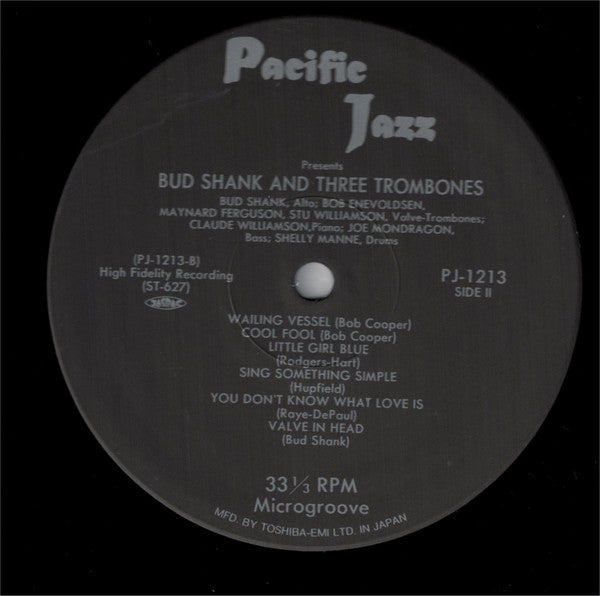 Bud Shank, Bob Brookmeyer : Strings & Trombones (The Saxophone Artistry Of Bud Shank) (LP, Album, Mono, RE, wit)