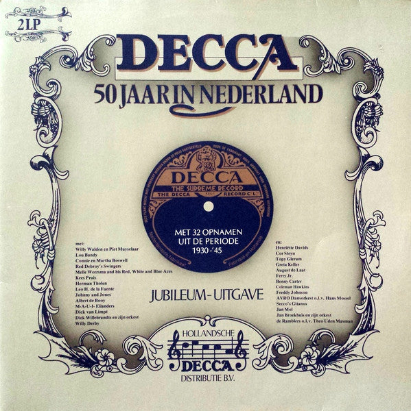 Various : Decca 50 Jaar In Nederland (2xLP, Comp, Mono, RM)