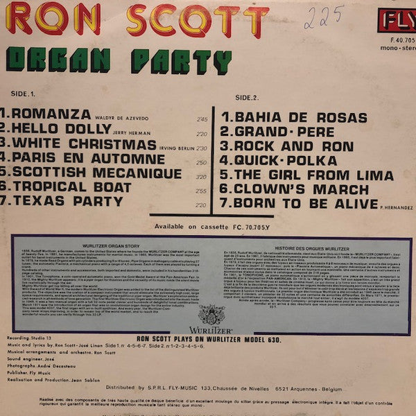 Ron Scott : Organ Party (LP, Album)