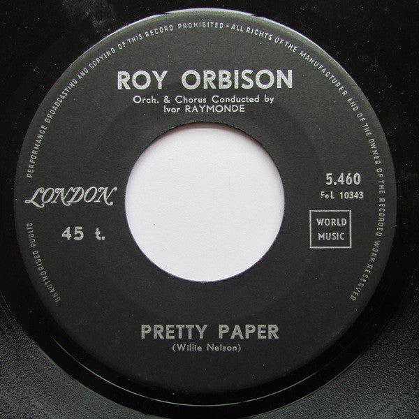 Roy Orbison : Pretty Paper (7", Single)