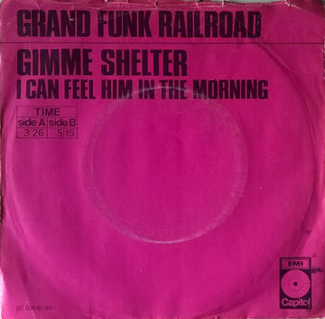 Grand Funk Railroad : Gimme Shelter (7", Single)