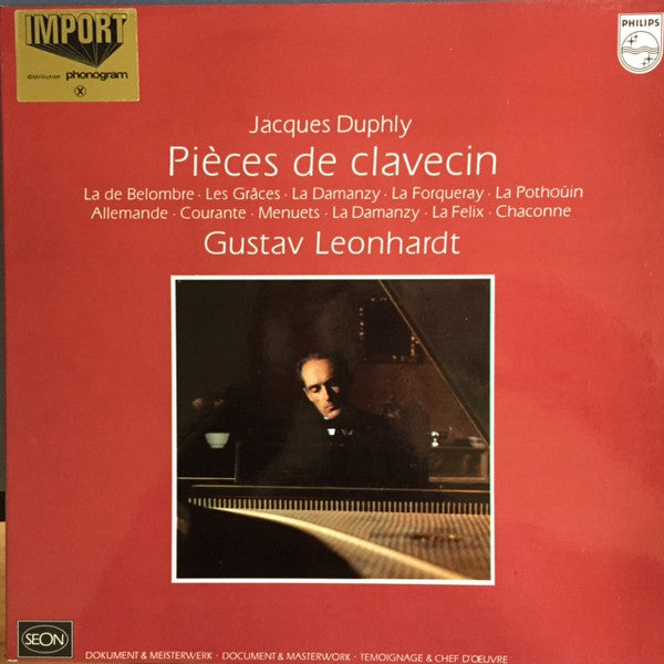 Jacques Duphly, Gustav Leonhardt : Pièces De Clavecin (LP, Album)