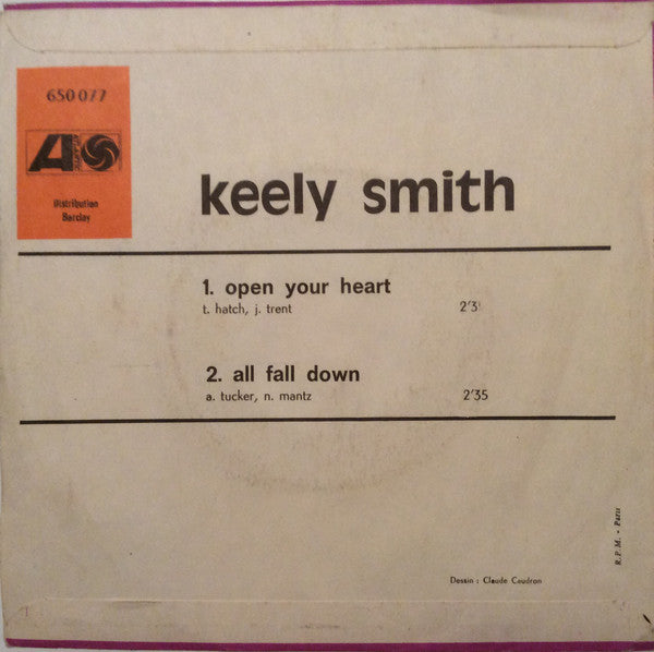 Keely Smith : Open Your Heart (7", Single)