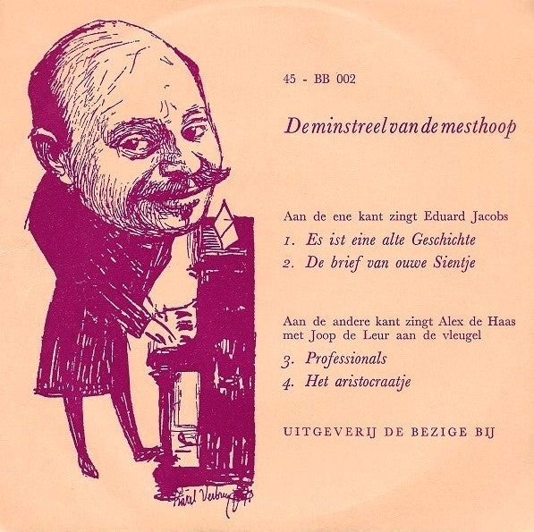 Eduard Jacobs / Alex de Haas : De Minstreel Van De Mesthoop (7", EP)